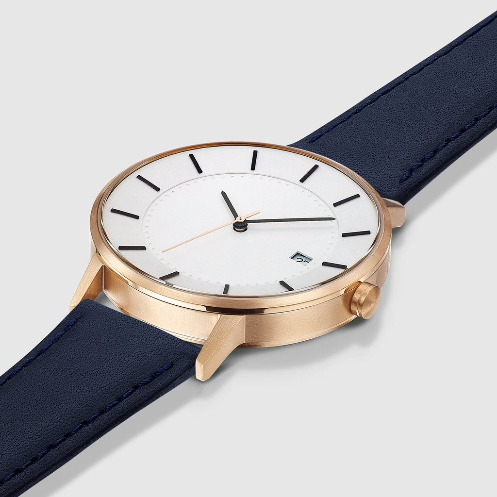 Classic Gold Navy Watch