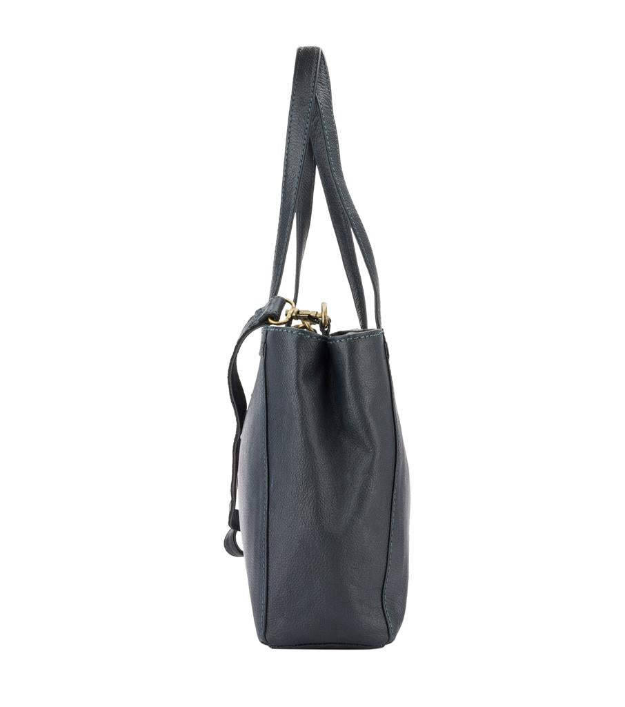 Melvin Black Leather Tote